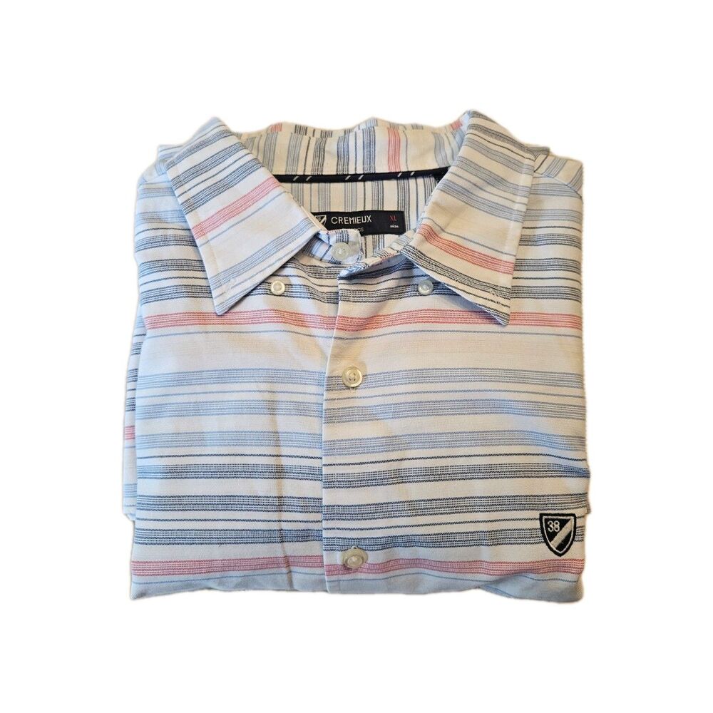 Cremieux Men's Classiscs Fit Button-Up Long Sleeve Shirt , Striped, Size XL